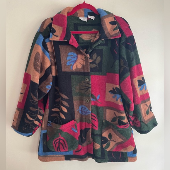 Blair Jackets & Blazers - Blair Multicolor Fleece Jacket